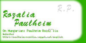 rozalia paulheim business card